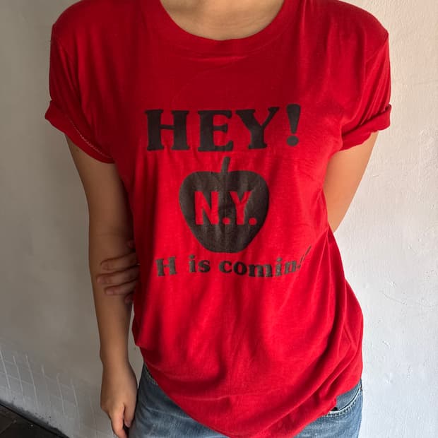 80s USA Screen Stars ‘HEY! N.Y.’ 빈티지 프린트