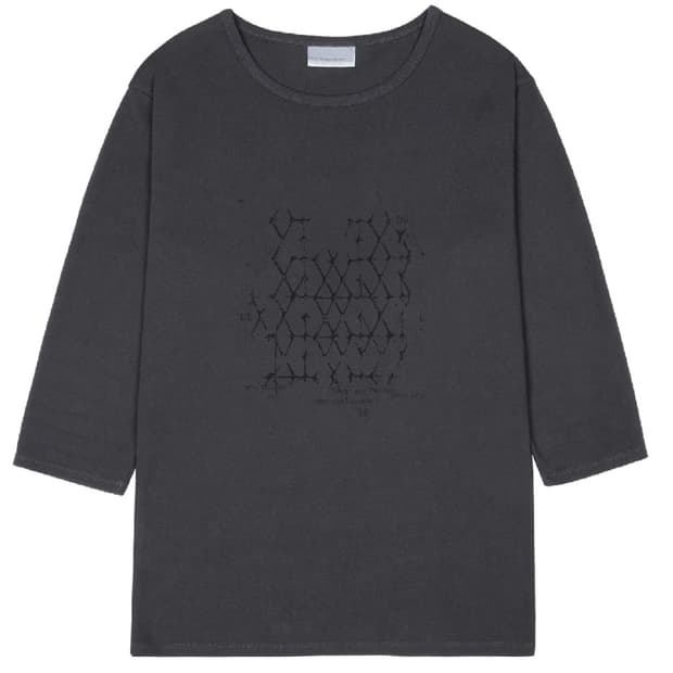 산산기어 래티스 티셔츠 차콜 사이즈1