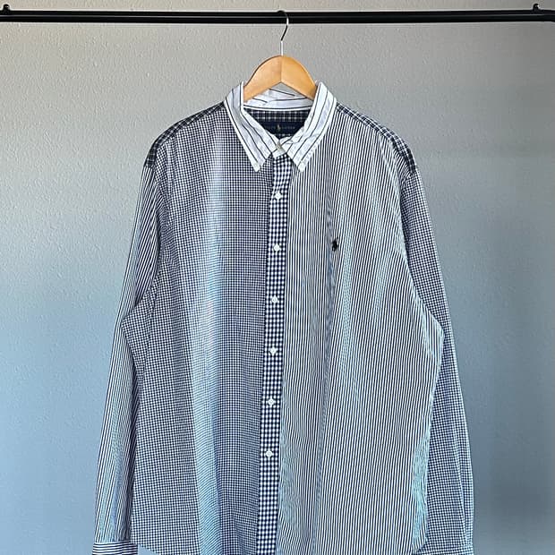 [2XL]폴로 랄프로렌 멀티 패턴 포플린 셔츠