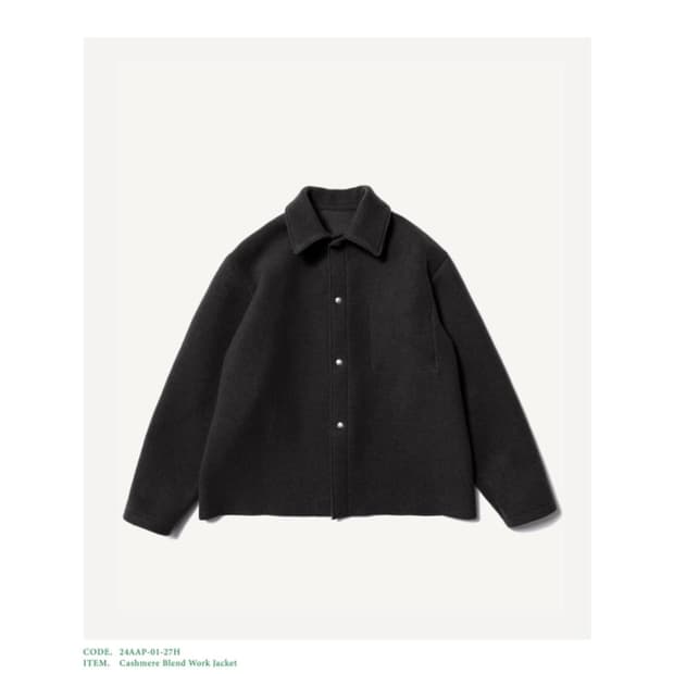 [2] 아프레쎄 A.presse 24fw 캐시미어 블렌드 워크자켓