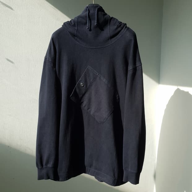 80s 90s Issey Miyake smock hoodie