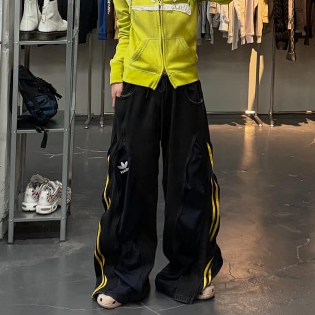 아베크롬비 y2k 라임 그린 후드집업 A2891