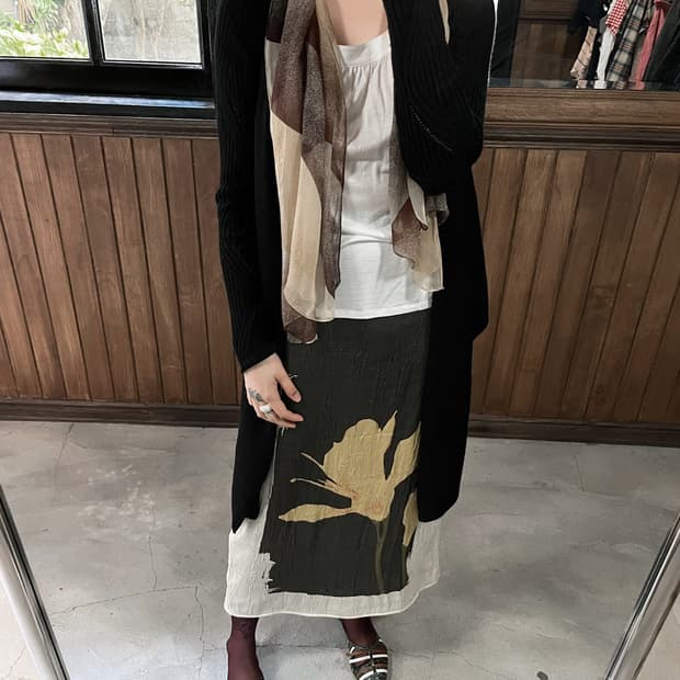 DIESEL draoed longline cardigan