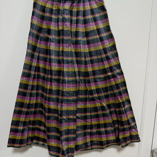 [버버리] 체크패턴 롱스커트