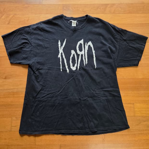 빈티지 korn 투어 티셔츠 [2xl] 블랙