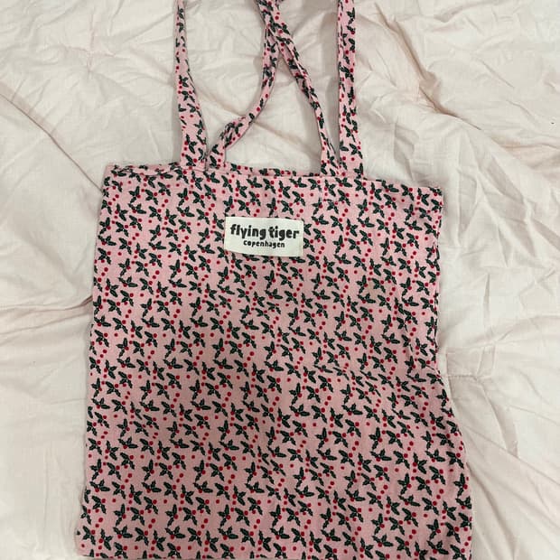 모리걸 플라잉타이거 핑크 에코백