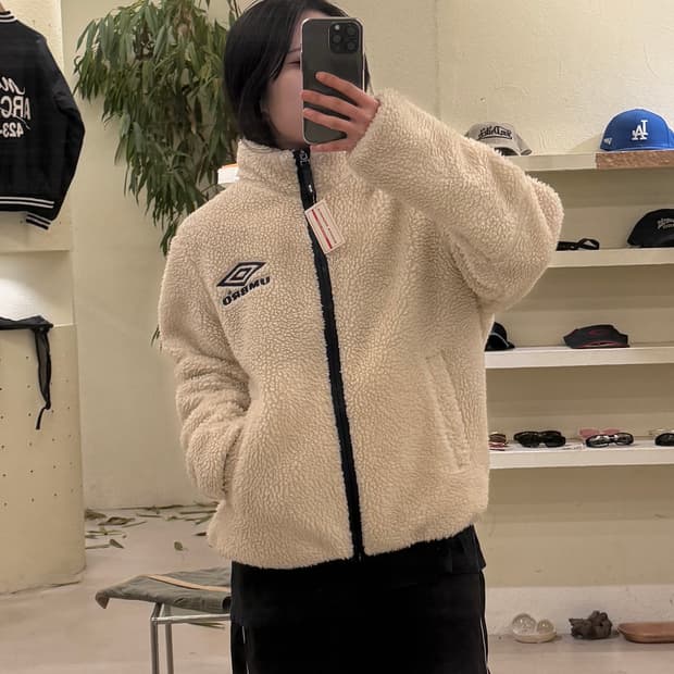 엄브로 양면 플리스 집업 자켓 U428