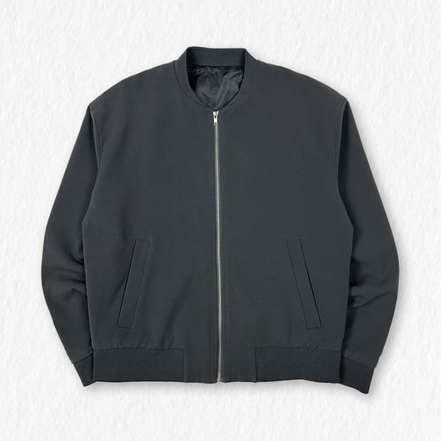 에잇세컨즈 블루종 자켓 차콜