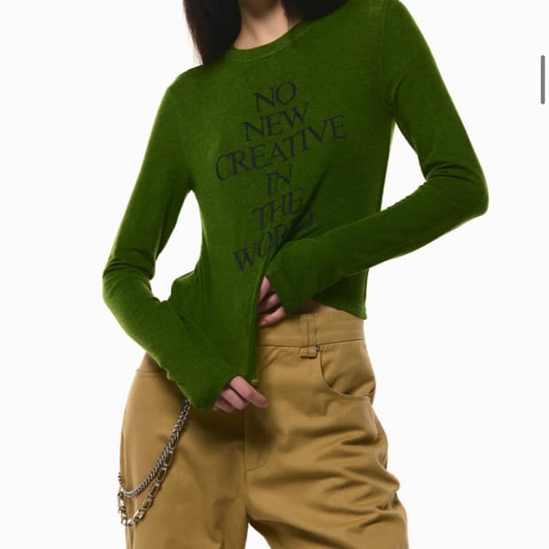 current 커렌트 NEW CREATIVE LONG SLEEVE TEE