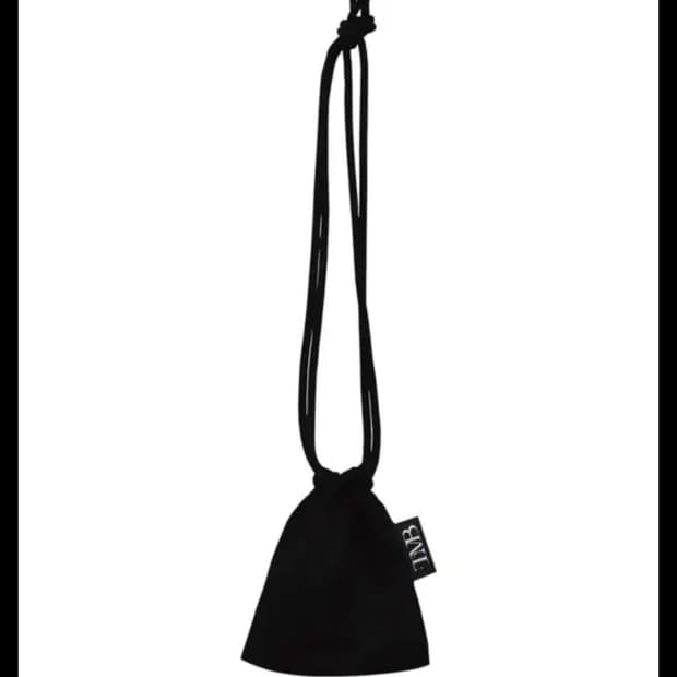 트리밍버드 스트링 미니백 블랙