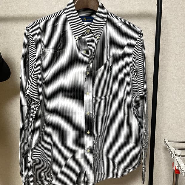 폴로 스트라이프 드레스 셔츠 L
