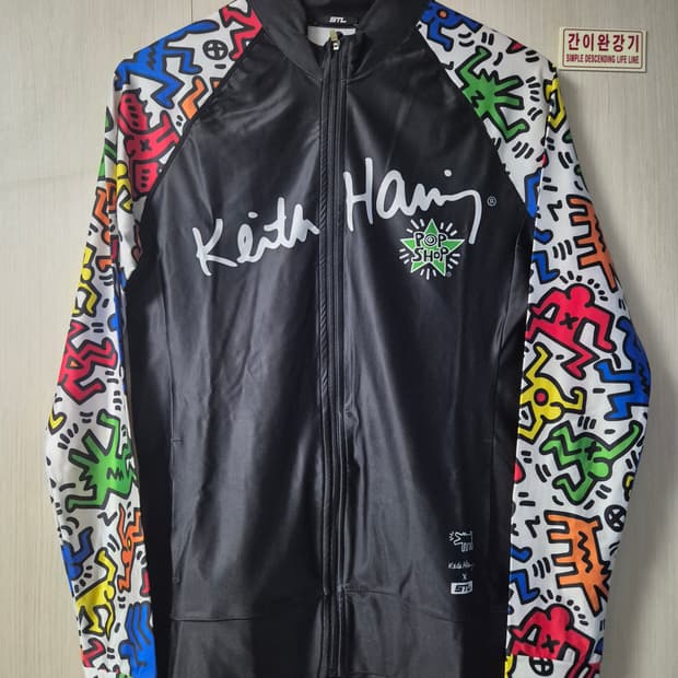 STL 키스해링 콜라보 여성 래쉬가드 L