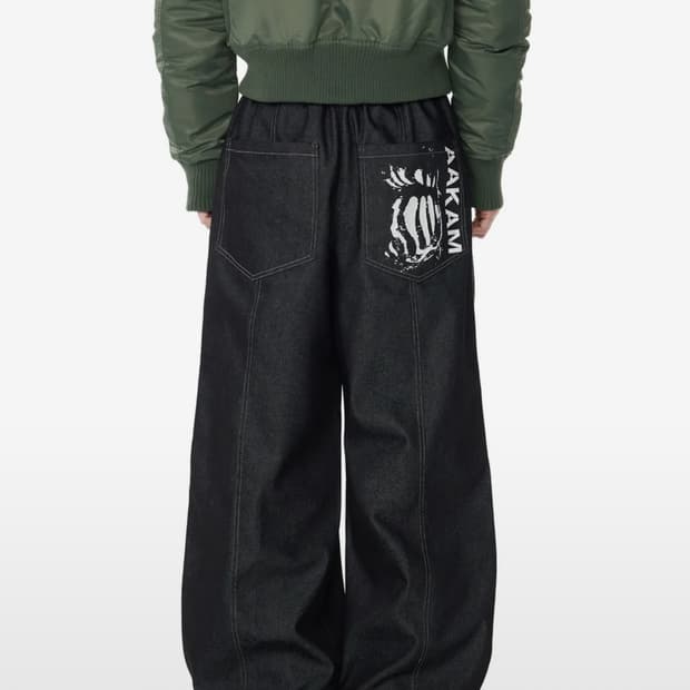 아캄 데님 팬츠 블랙