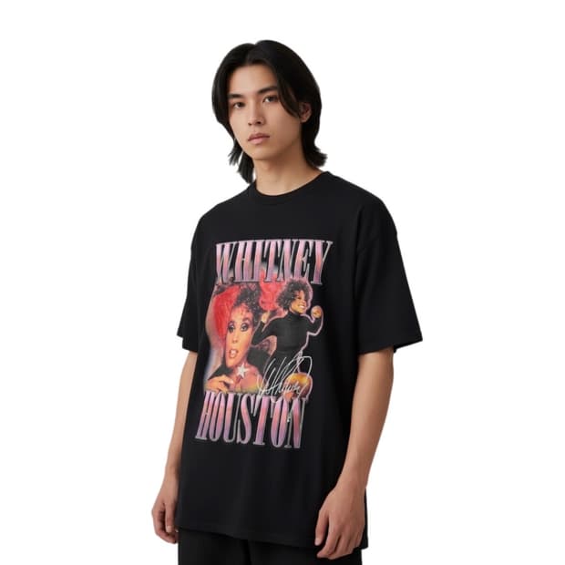 H & M 휘트니휴스톤 2017 콘서트 투어 티셔츠