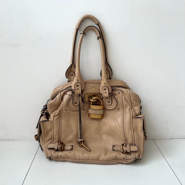 끌로에 패딩턴 백 베이지