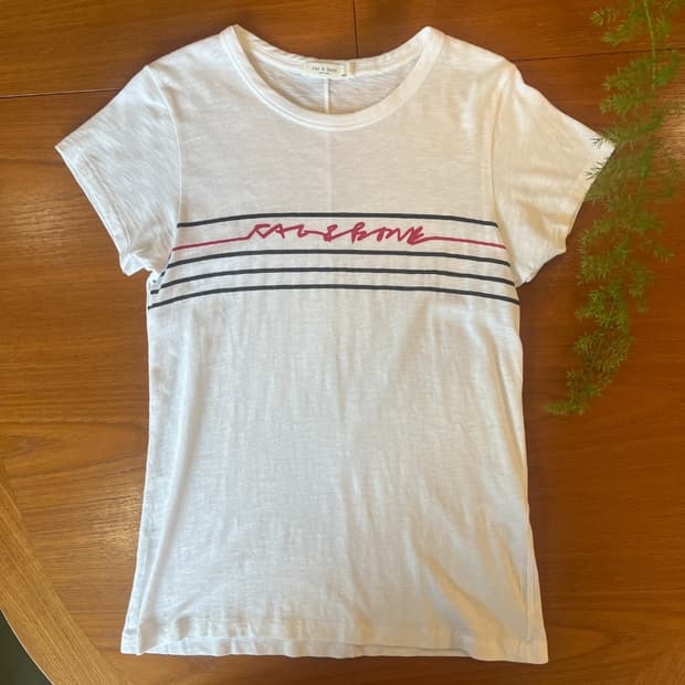 Rag & Bone Print 1/2 T-shirt ( ~55 )