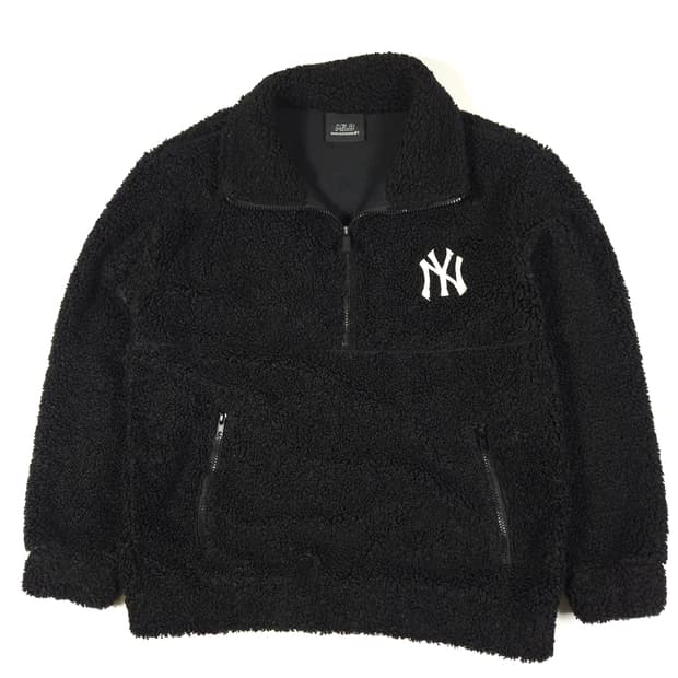 MLB 뉴욕양키즈 반집업 후리스