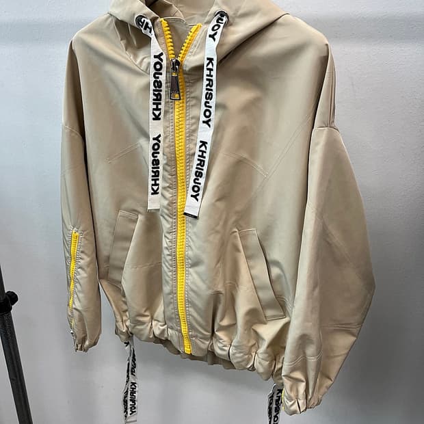 여) 크리스조이 오버 레인자켓 