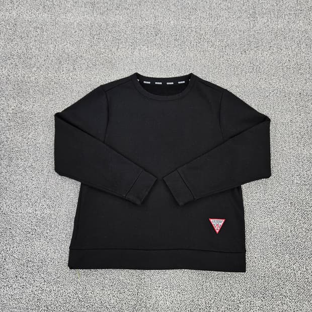 [M] 게스 여성 기모 스몰로고 맨투맨 티셔츠 1104JM3