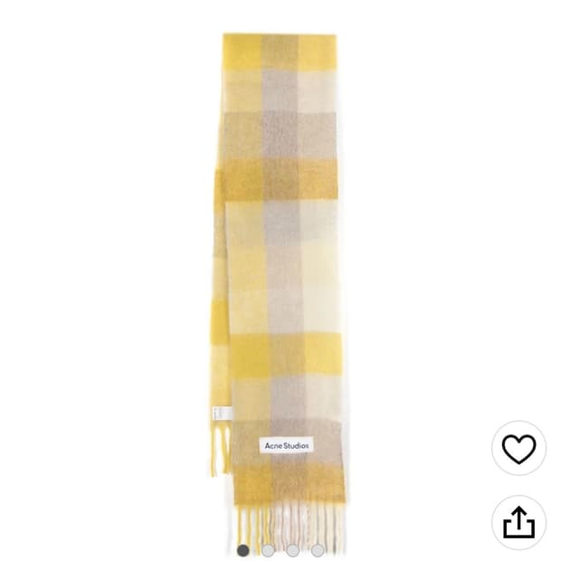 아크네 스튜디오 옐로우 머플러