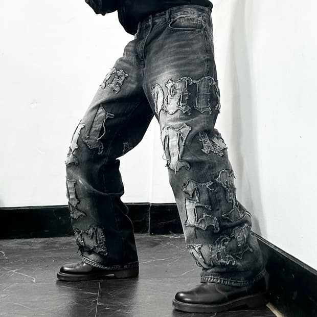 Smoke Rise 스모크라이즈 펠레펠레 데님 팬츠