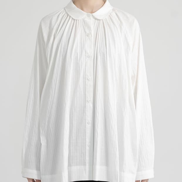 유노이아 Mone Bumpy Blouse (블랙,화이트)