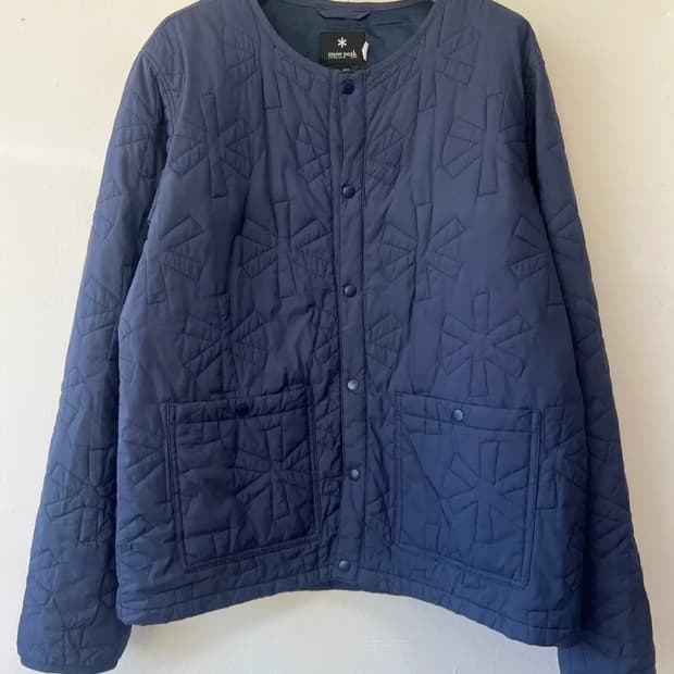 스노우피크 남성 네이비 경량패딩누빔점퍼
