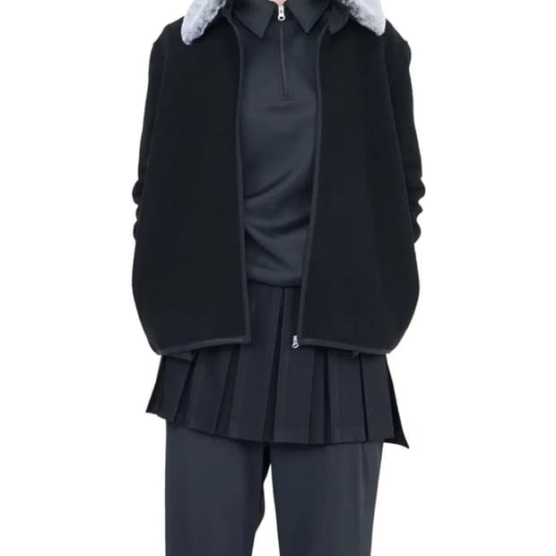 [구매]지초이 AW25 DETTACHABLE JACKET 퍼 자켓