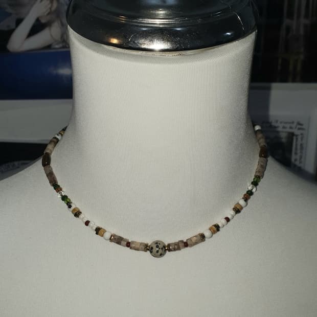 [Vintage] Mix Gemstone Necklace