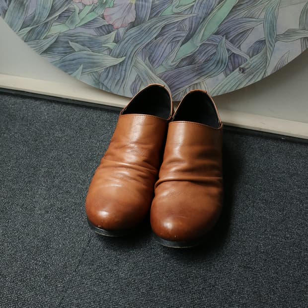 토네이도 마트 레더 링클 슈즈