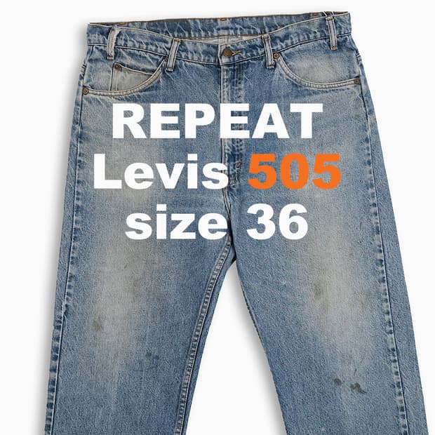 리바이스 505 오렌지탭 중청 90s 36 인치 OR5053895