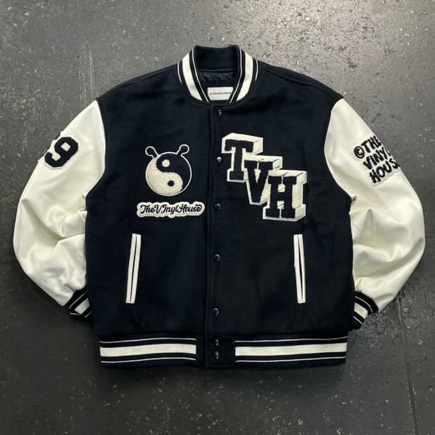 100 더 바이닐 하우스 바시티 자켓 