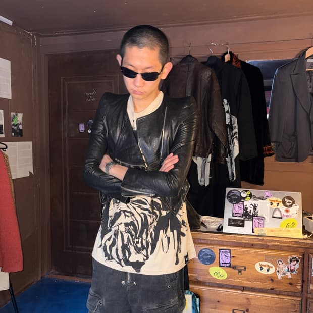 Asymmetric Lambskin Avant-Garde Jacket