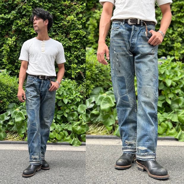 제라도 44denim vintage finish 대전판 S 빈파포