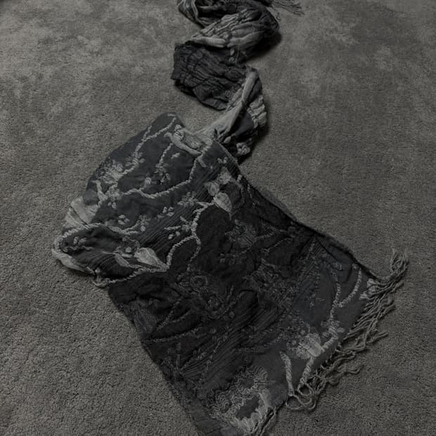 Vintage vkei gothic punk mood scarf