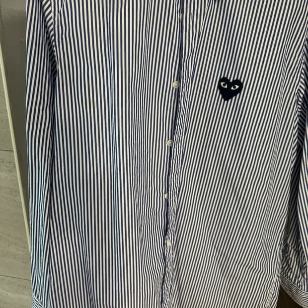 꼼데가르송 스트라이프 셔츠 M