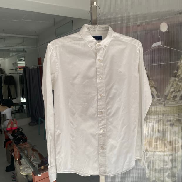 프레드페리 화이트셔츠 