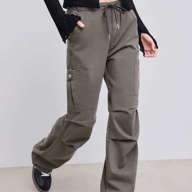 샵사이다 카고 와이드 팬츠