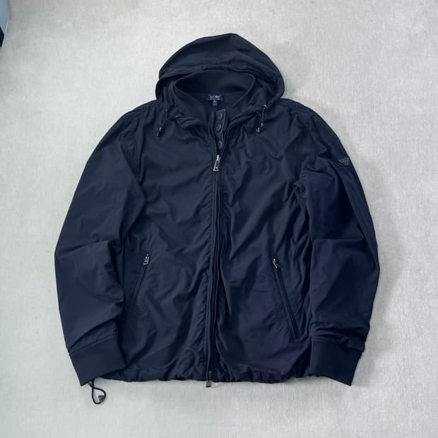 95 알마니 진스 리버시블 양면 후드집업