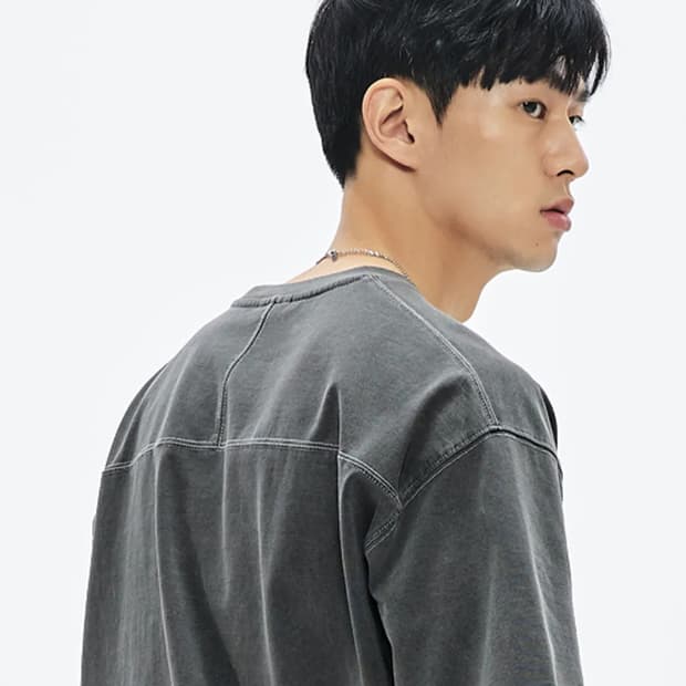 [새상품] 소버먼트 - 460G 컷 헤비 피그먼트 크롭 티셔츠 6Colo