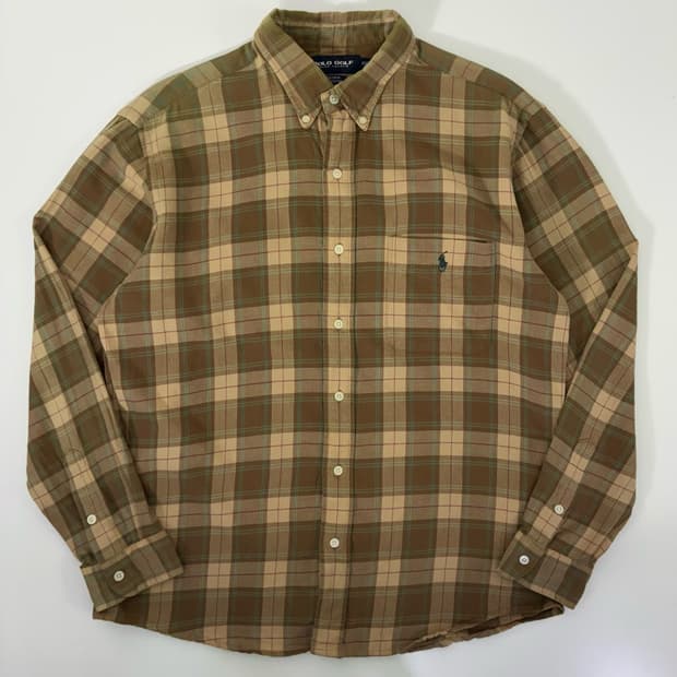 Polo  폴로 골프 랄프로렌 자수 틸든 코튼 체크 셔츠