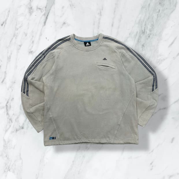 아디다스 00‘s 그레이 맨투맨 