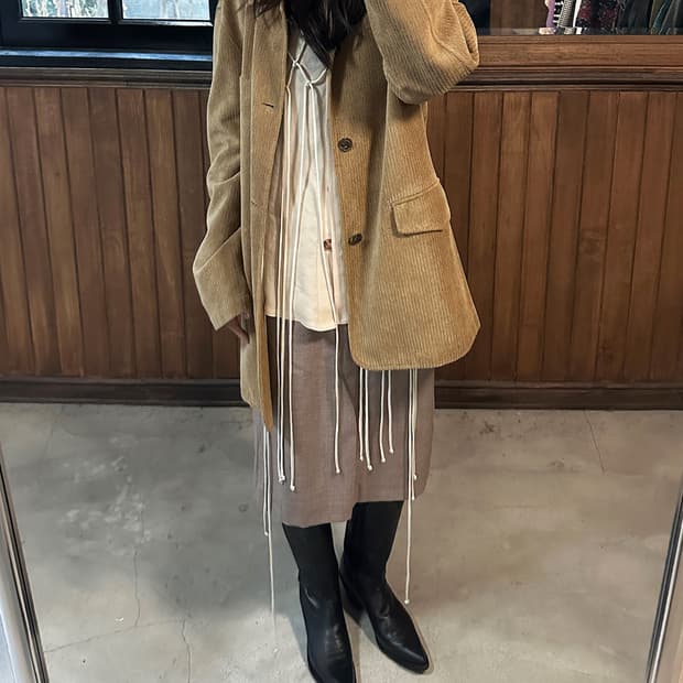 JIL SANDER check back pleats skirt