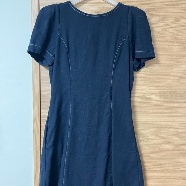 어몽 네이비 반팔 원피스
