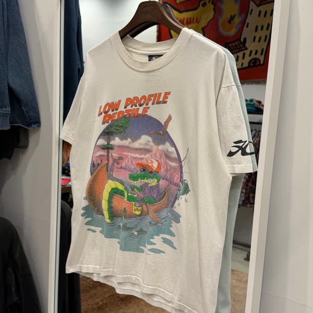 90s Hobie 빈티지 카툰 반팔 티셔츠 (made in USA)