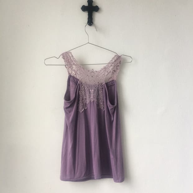 Back lace point sleeveless