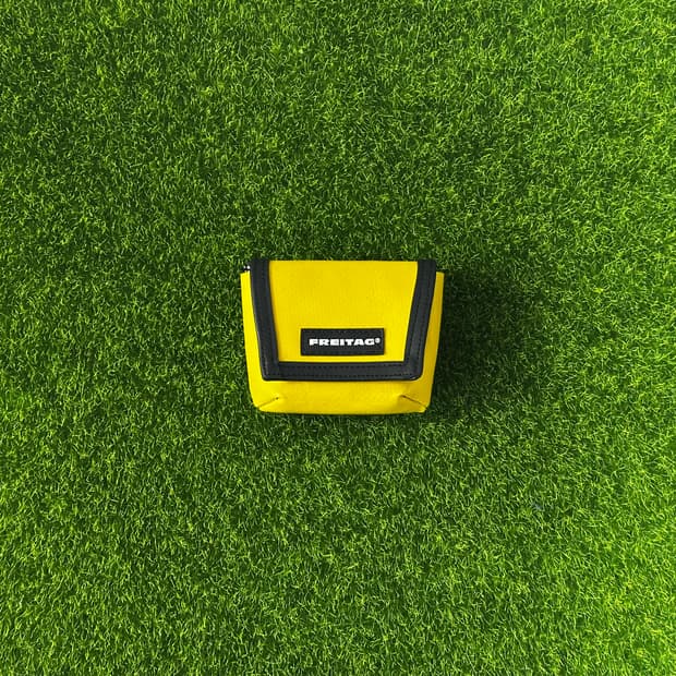 [새상품] 프라이탁 희귀 옐로우 미니 키링 #에어팟키링파우치