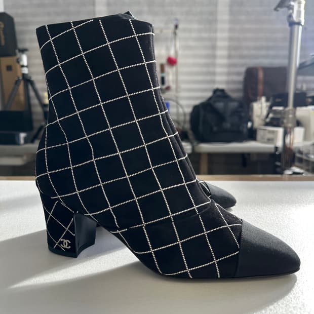 샤넬 앵클 부츠 225mm