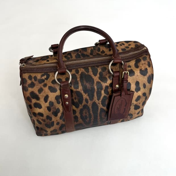 돌체앤가바나 컬렉션 레오파드 보스턴백