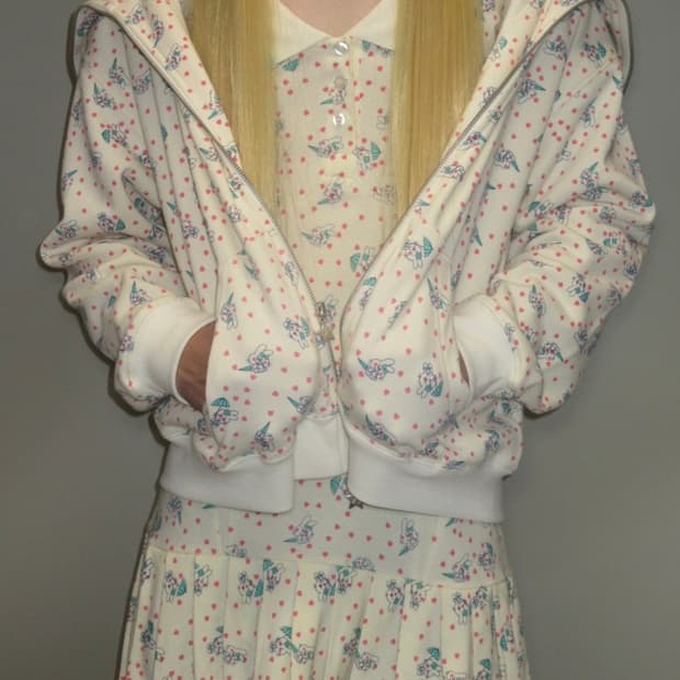 애슐리윌리엄스 토끼 후드집업 M